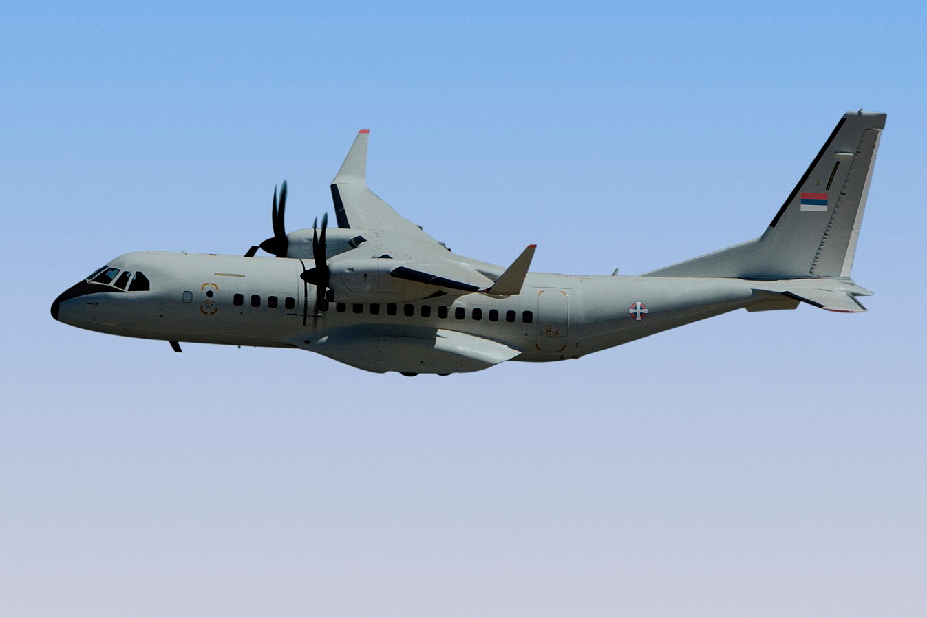 Serbian Air Force Airbus C295. Click to enlarge.