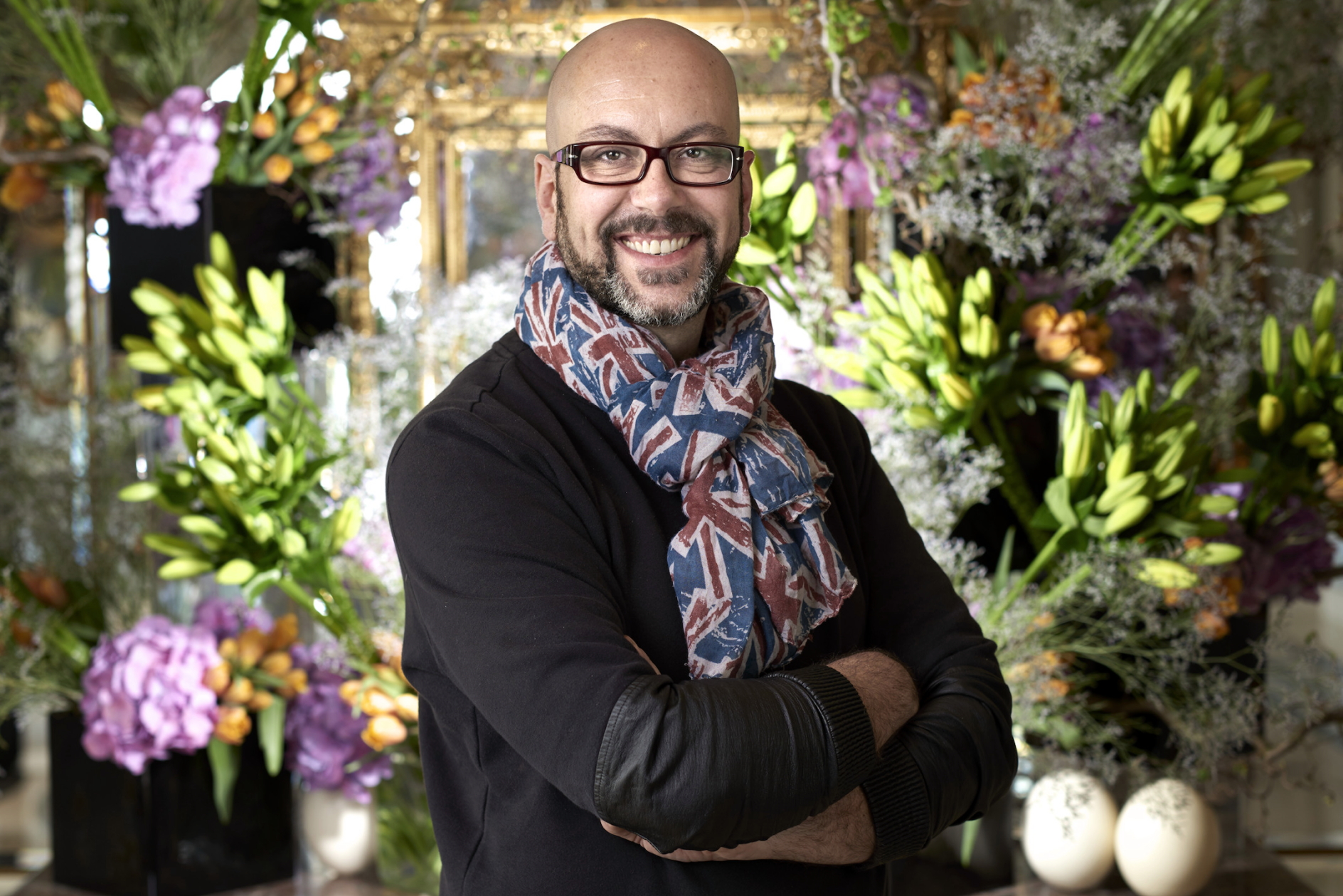 Swiss floral stylist, Serge Marzetta. Click to enlarge.