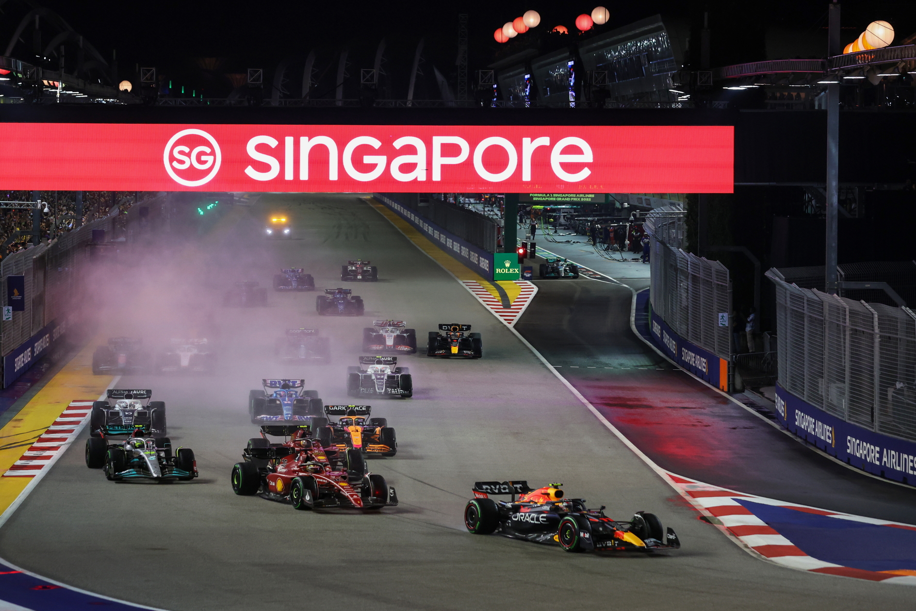 The Singapore Grand Prix is one of the most attractive races in the F1 calendar. Click to enlarge.