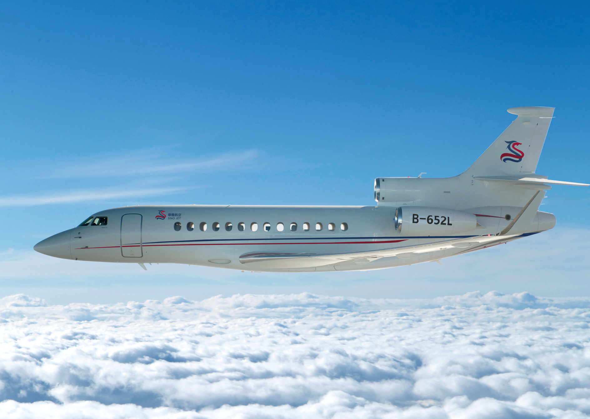 Sino Jet's Dassault Falcon 7X. Click to enlarge.