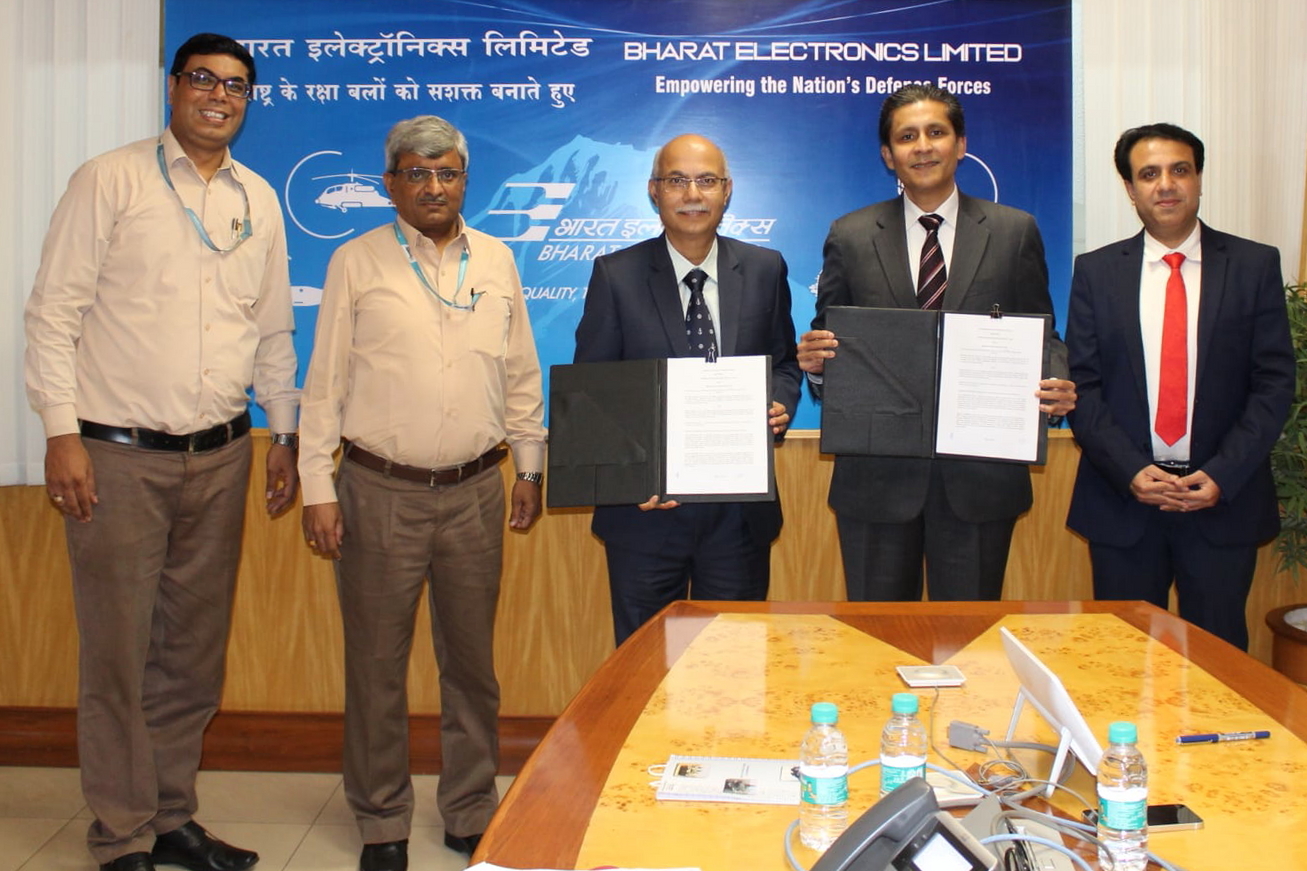 Smiths Detection signs MOU with Navratna Defence PSU Bharat Electronics. Click to enlarge.