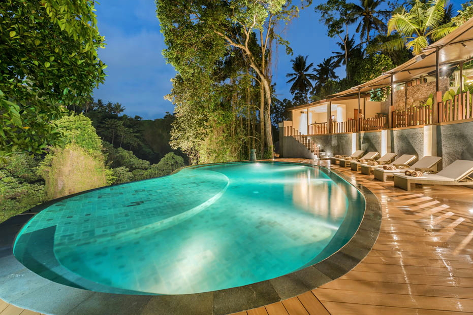 Pool at the Tanadewa Resort and Spa Ubud, Bali. Click to enlarge.