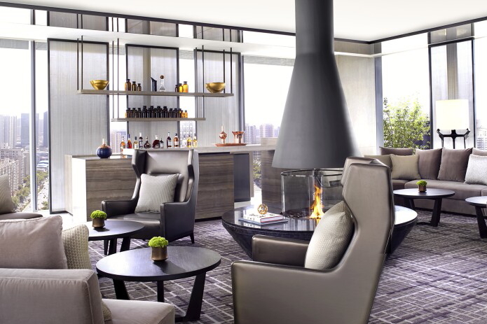 The Ritz-Carlton Club Lounge in Xian, China. Click to enlarge.