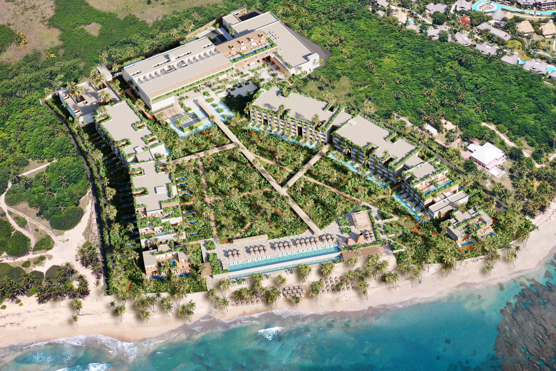 Marriott's all-inclusive, adults-only W Resort in Uvero Alto, Dominican Republic. Click to enlarge.