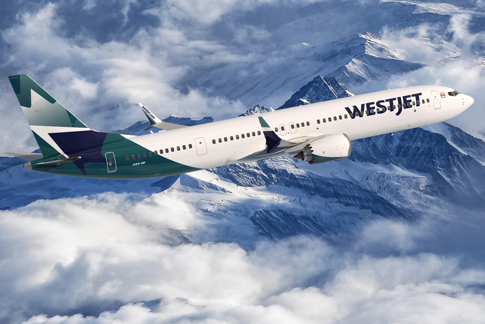 West Jet Boeing 737-10.  Click to enlarge.
