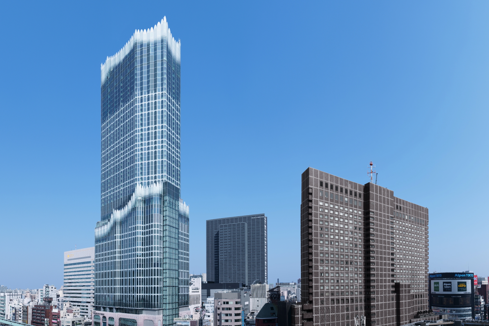 Designed by Yuko Nagayama & Associates, the 48-storey Tokyu Kabukicho Tower is the first skyscraper designed by a woman in Japan. Click to enlarge.