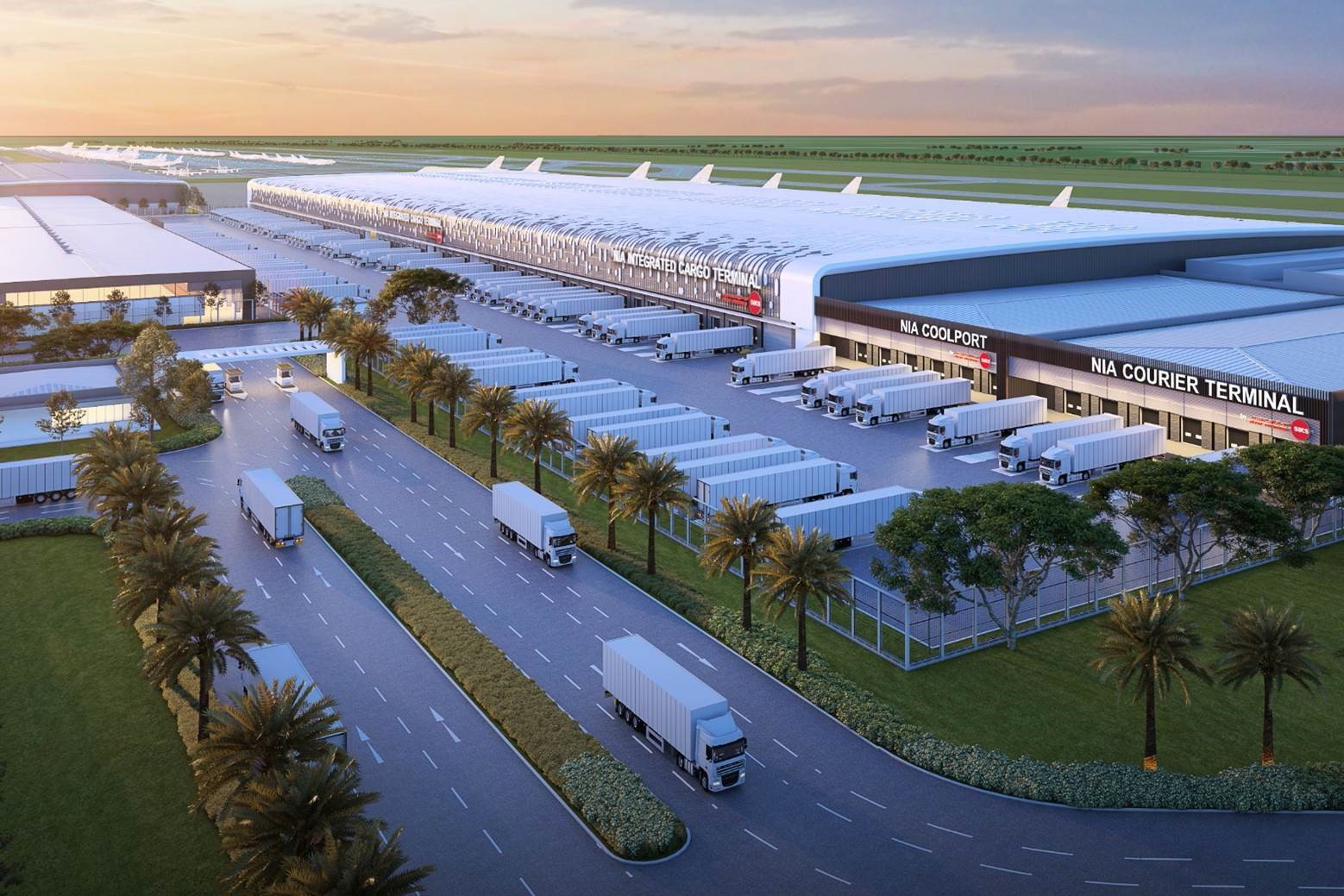 The major Multi-Modal Cargo Hub at Noida Airport in Uttar Pradesh, India is expected to open in 2024. Click to enlarge.