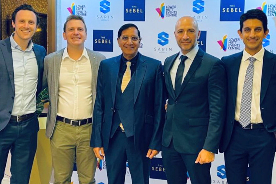 From left: Brett Forer, VP Development, and Myles Carr, Franchise Operations Manager at Accor Pacific, Raman Sarin, Founder & Chairman of Sarin Hotels, Danesh Bamji, Vice President Franchise, Accor Pacific, and Udai Sarin, CEO of Sarin Hotels. Click to enlarge.