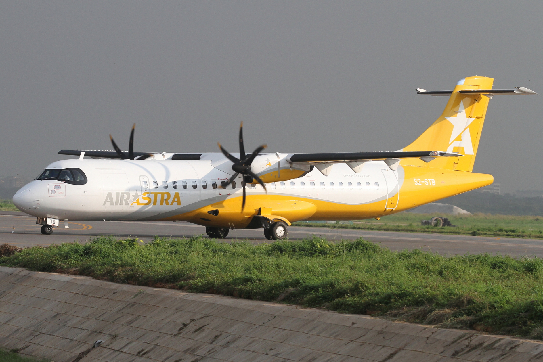 Air Astra ATR 72-600 reg: S2-STB. Click to enlarge.