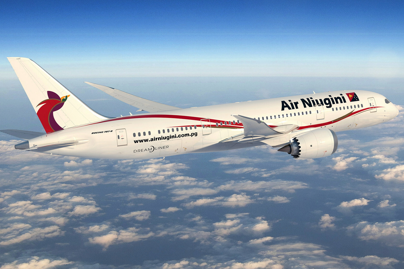 Air Niugini Boeing 787-8. Click to enlarge.