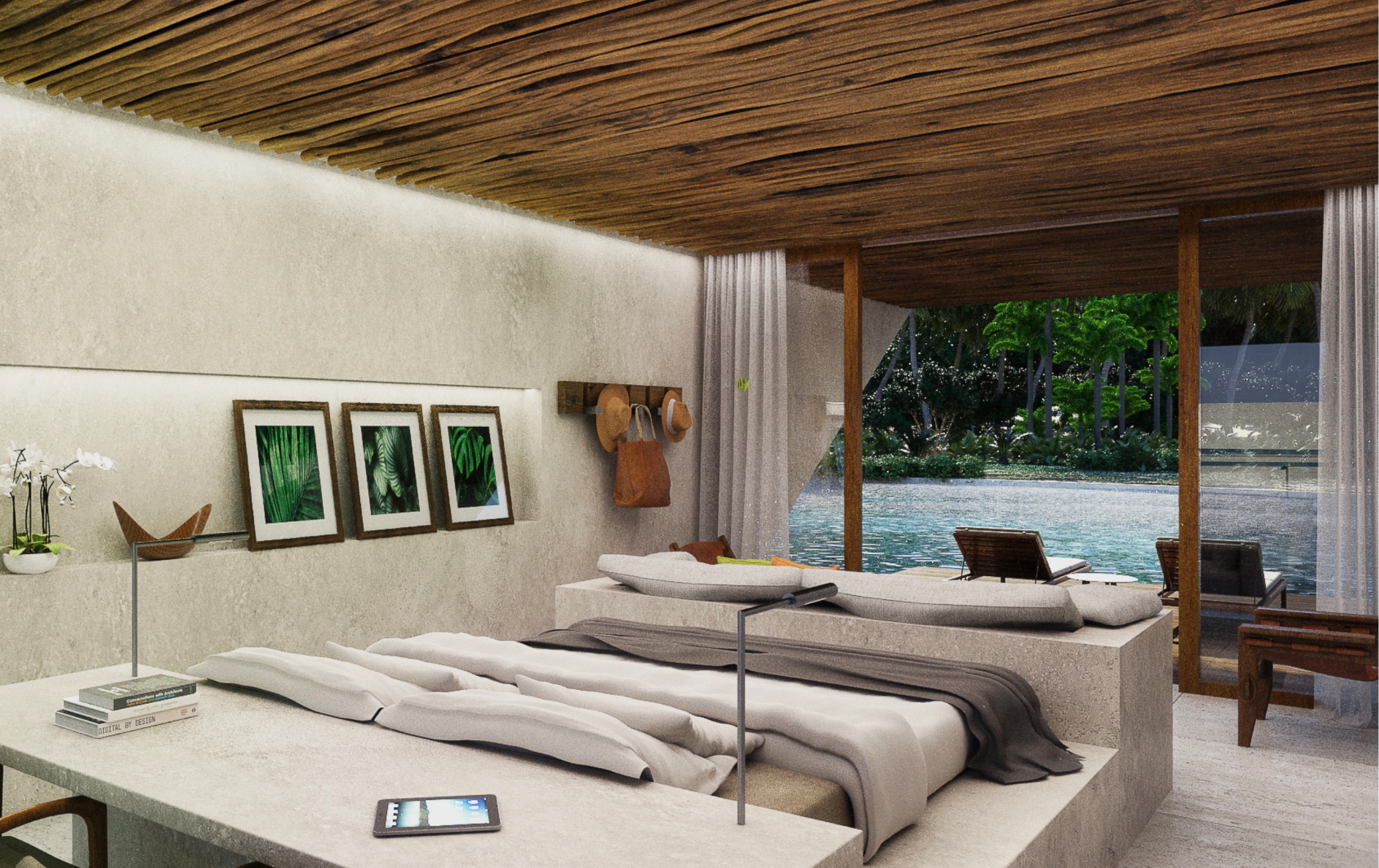 Pool Villa Bedroom at Anantara Prea Ceara Resort in Brazil. Click to enlarge.