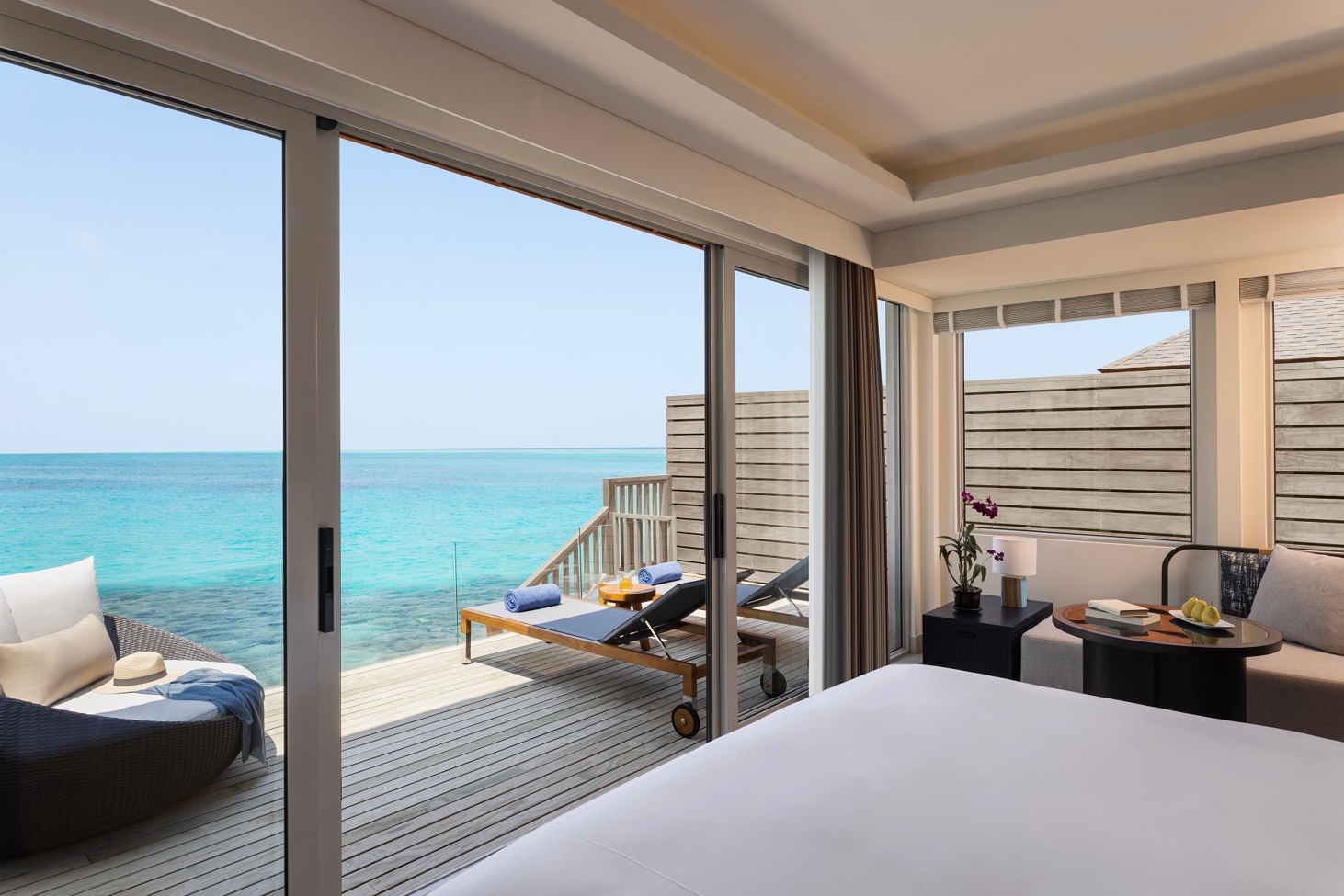 View from an Over Water Villa at Avani+ Fares Maldives Resort. Click to enlarge.