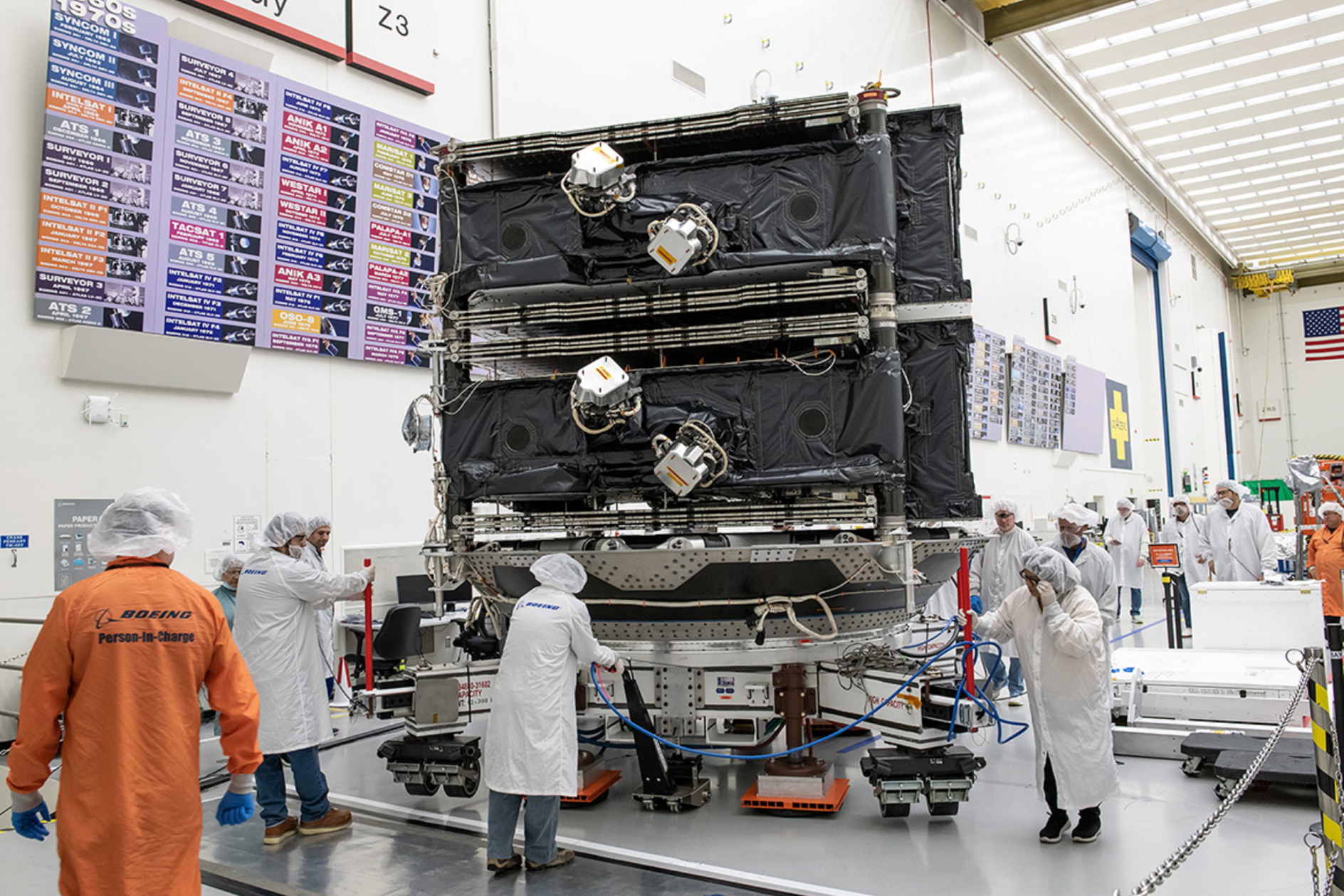 Boeing O3b mPOWER satellites. Click to enlarge.