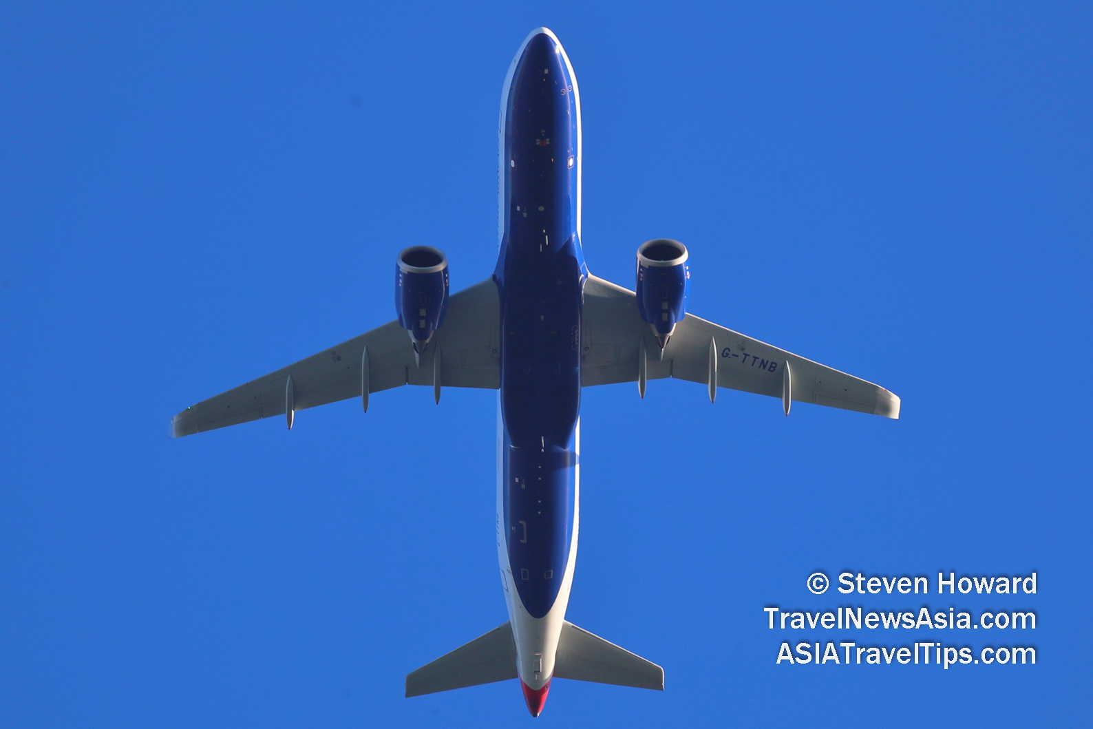 British Airways A320 reg: G-TTNB. Picture by Steven Howard of TravelNewsAsia.com Click to enlarge.