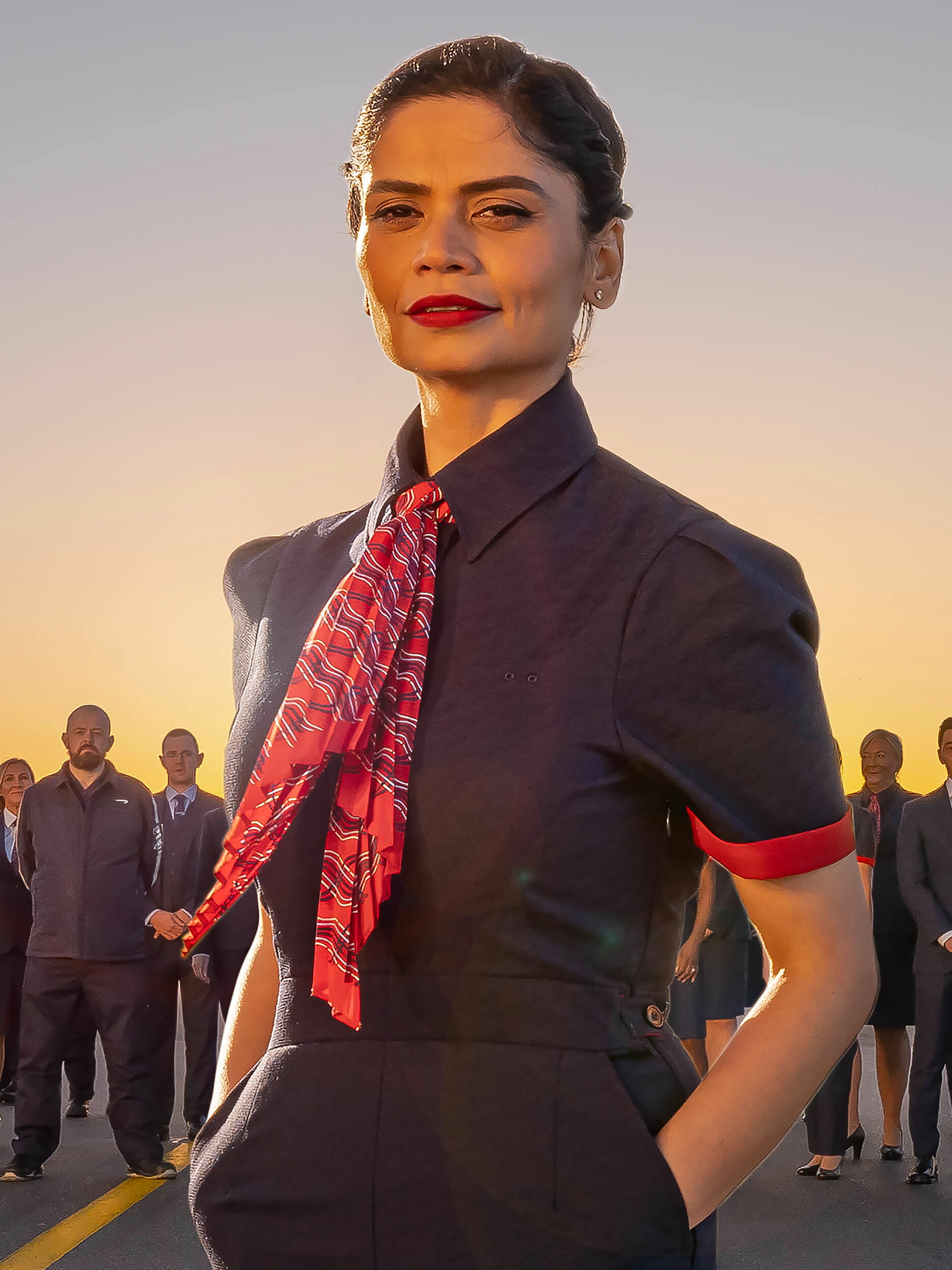British Airways' new uniforms were created by fashion designer and tailor Ozwald Boateng OBE. Click to enlarge.