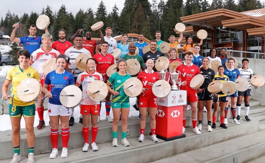 The 28 men’s and women’s team captains gathered on Wednesday on the traditional territory of Tsleil-Waututh Nation for the traditional photo shoot ahead of kick off on Friday. Click to enlarge.