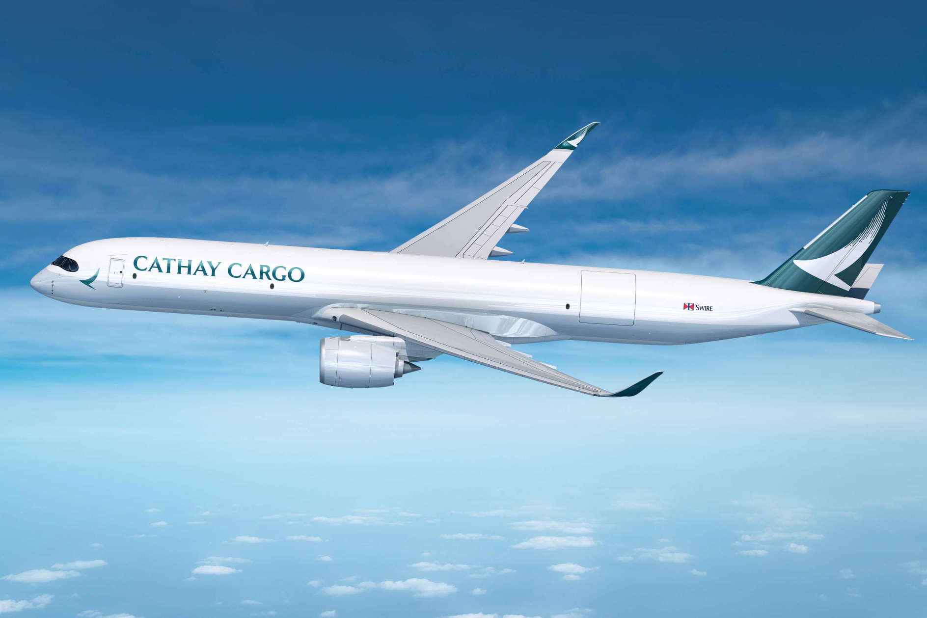 Cathay Cargo Airbus A350F. Click to enlarge.