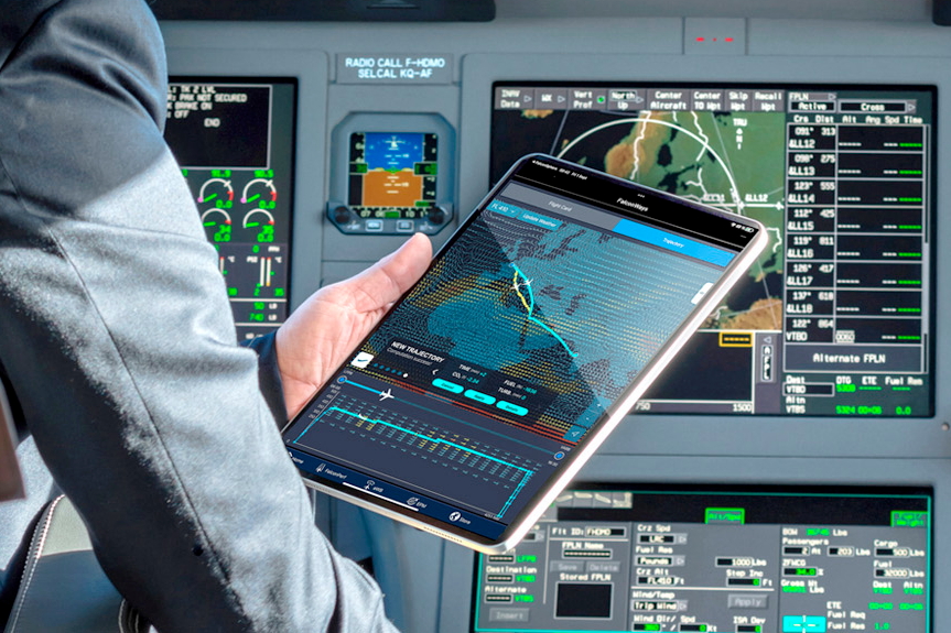 Dassault has launched a new flight planning app, FalconWays. Click to enlarge.