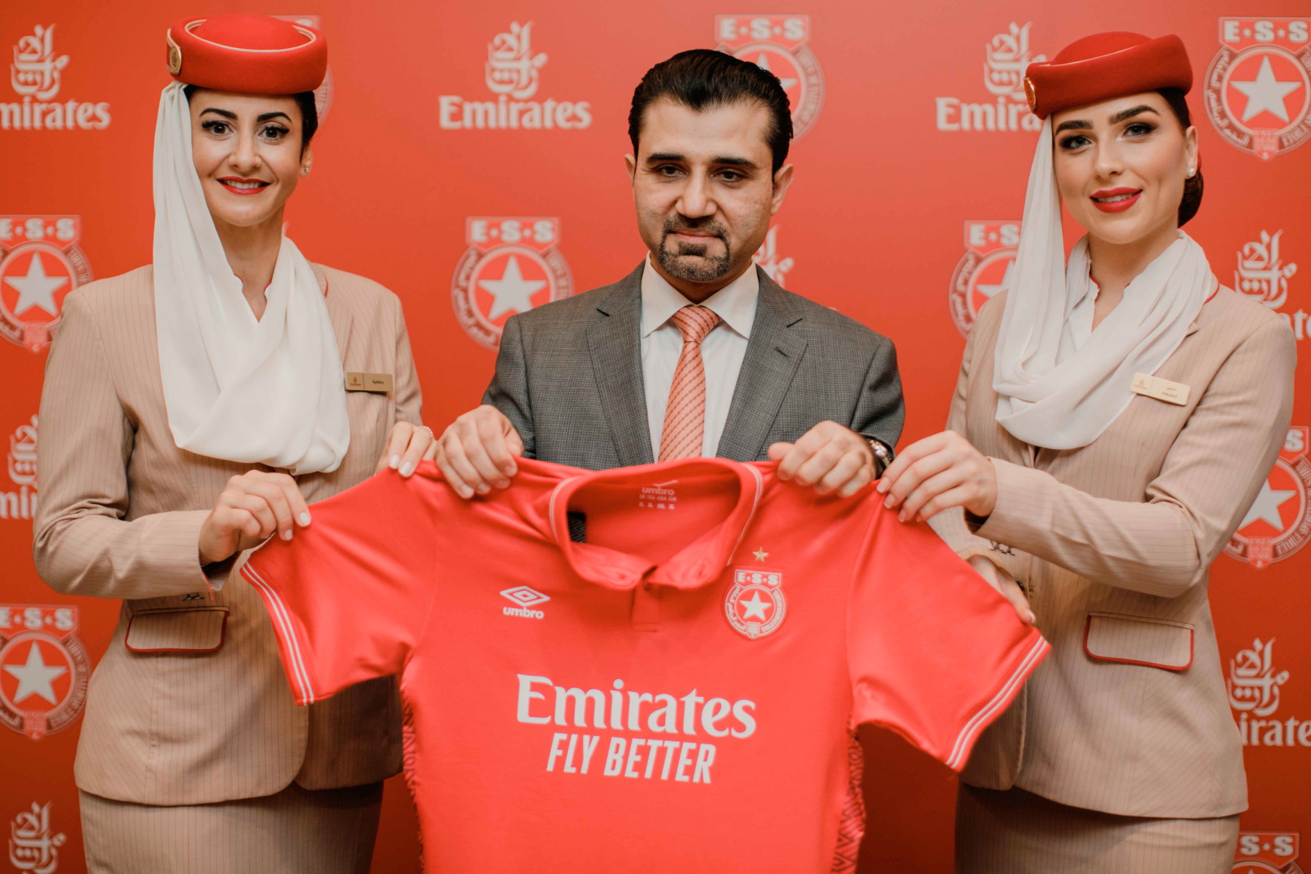 Emirates has become the official airline of Etoile Sportive du Sahel. Click to enlarge.