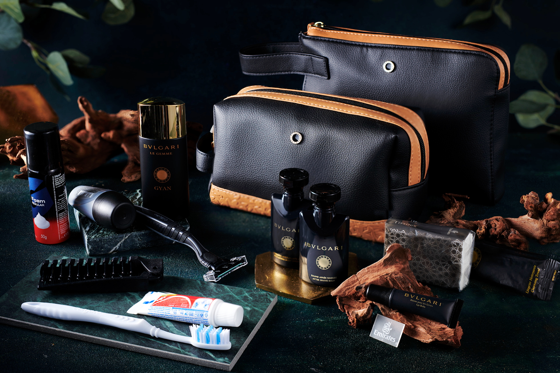 New Bvlgari First and Business Class Amenity Kits on Emirates