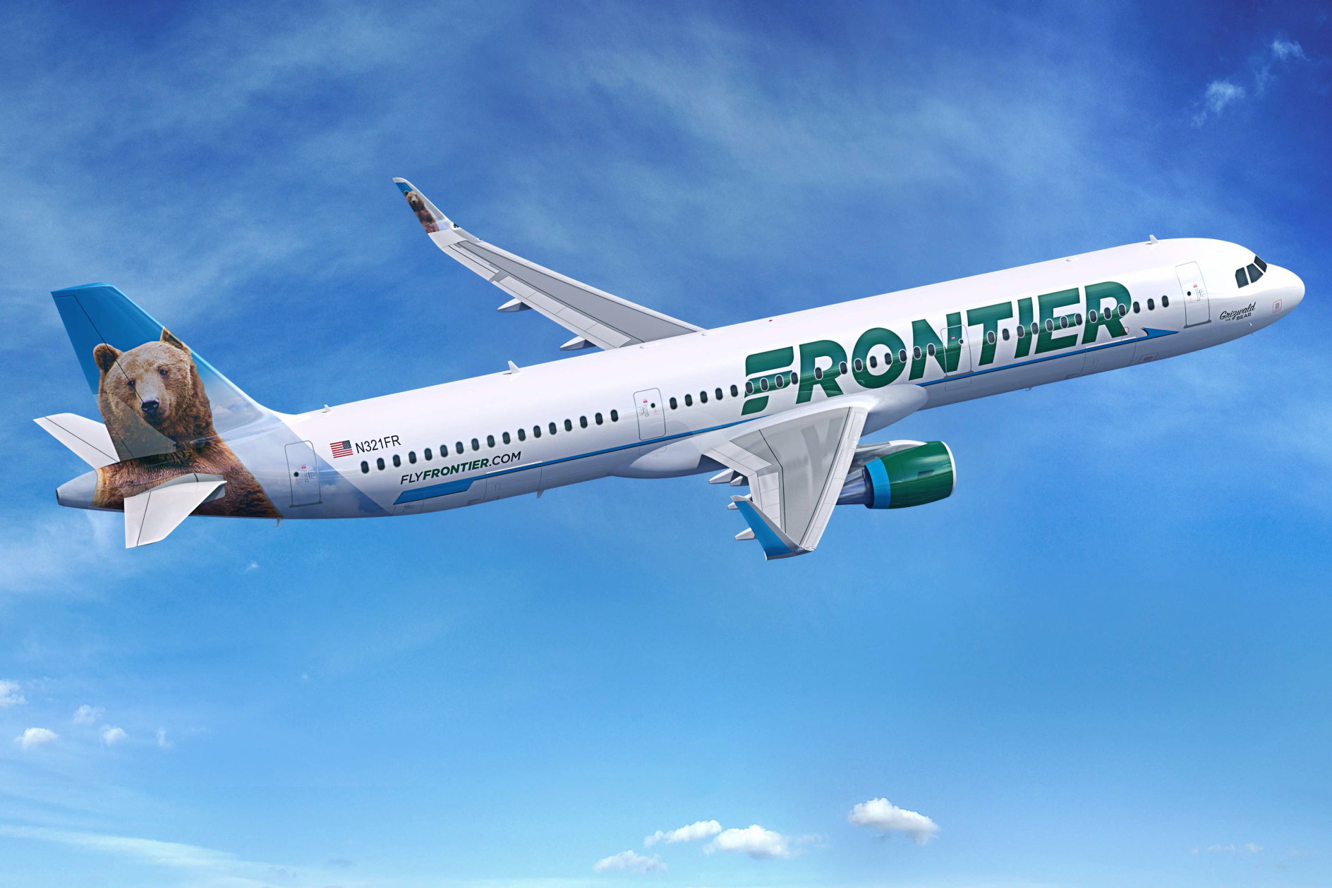 Frontier Airlines A321. Click to enlarge.