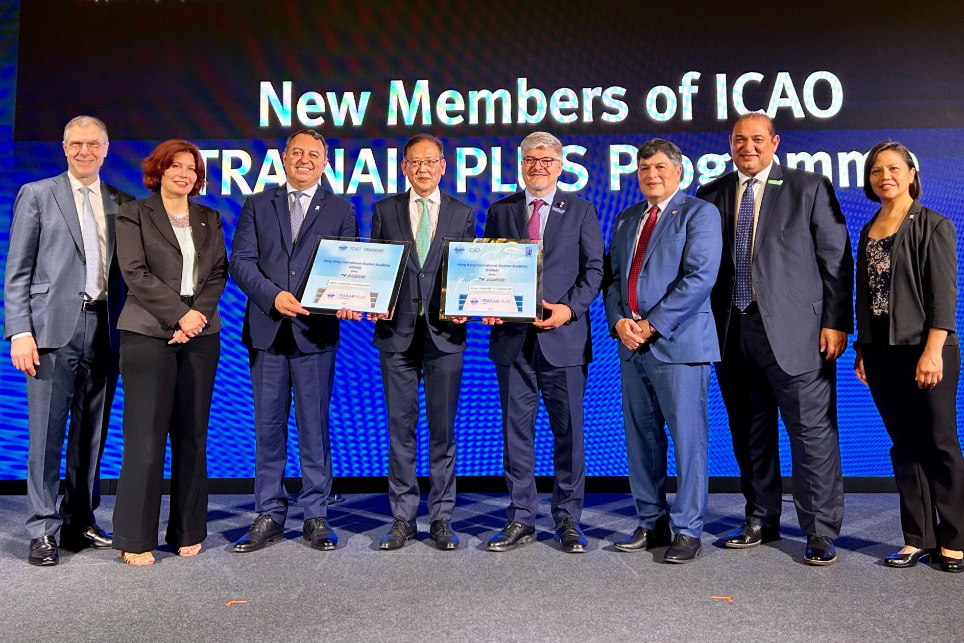 Hong Kong Int. Aviation Academy recognised as Platinum Training Centre of Excellence by ICAO. Click to enlarge.