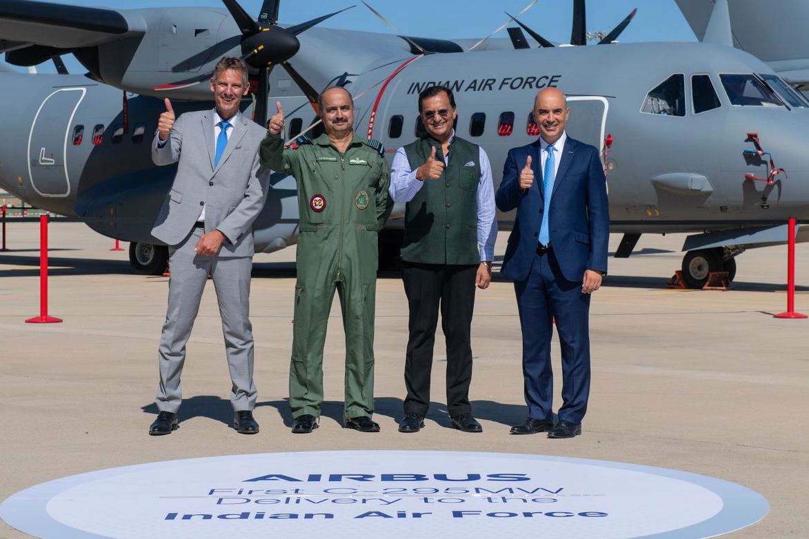 The Indian Air Force (IAF) has taken delivery of the first of 56 C295 aircraft from Airbus. Click to enlarge.