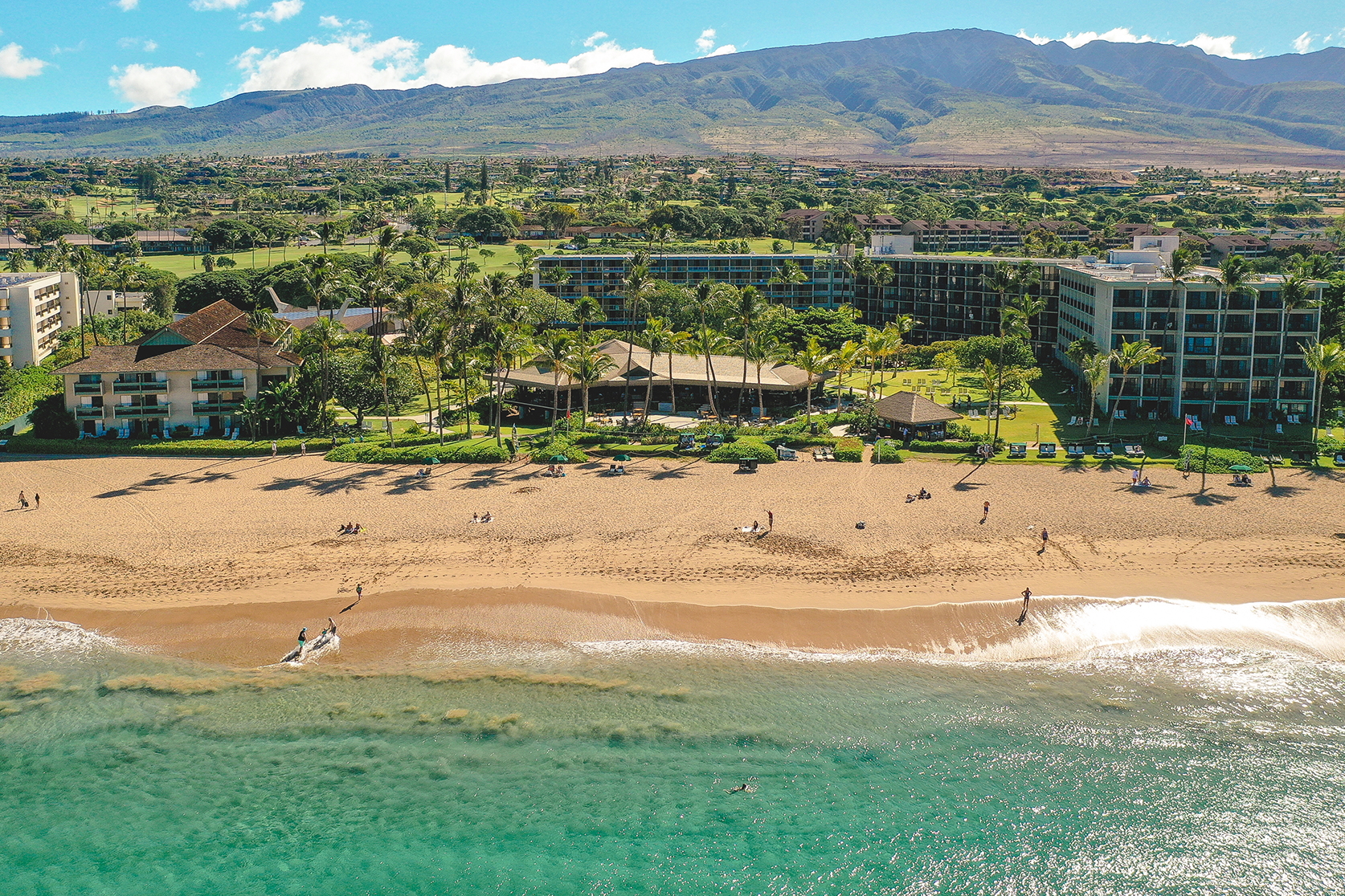Kā‘anapali Beach Hotel on Maui island, Hawaii. Click to enlarge.