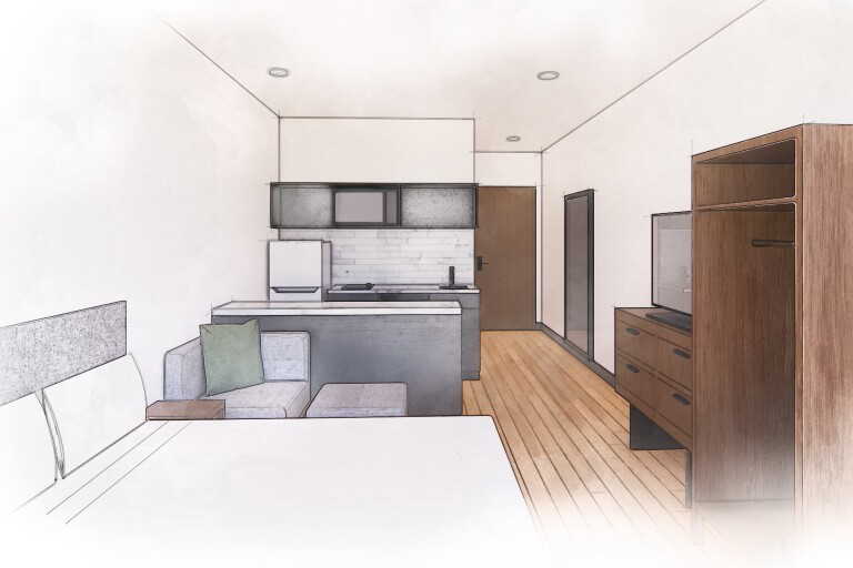 Rendering of what a MidX Studio may look like. Click to enlarge.
