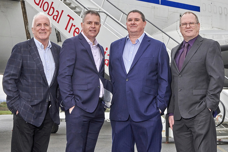 From left: David Tattersall (CTO), Chris Hope (COO), Paul Bennett (CEO) and Jon Hartley (CFO). Click to enlarge.