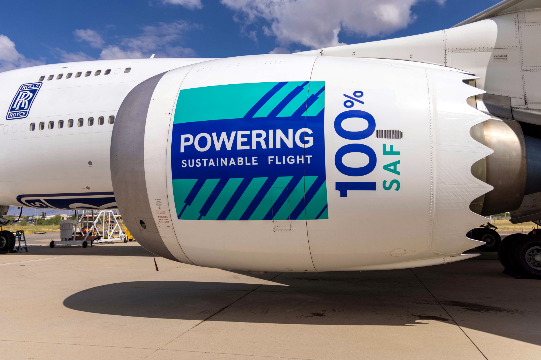 Rolls-Royce has completed compatibility testing of 100% sustainable aviation fuel (SAF) on all its in-production civil aero engine types. Click to enlarge.