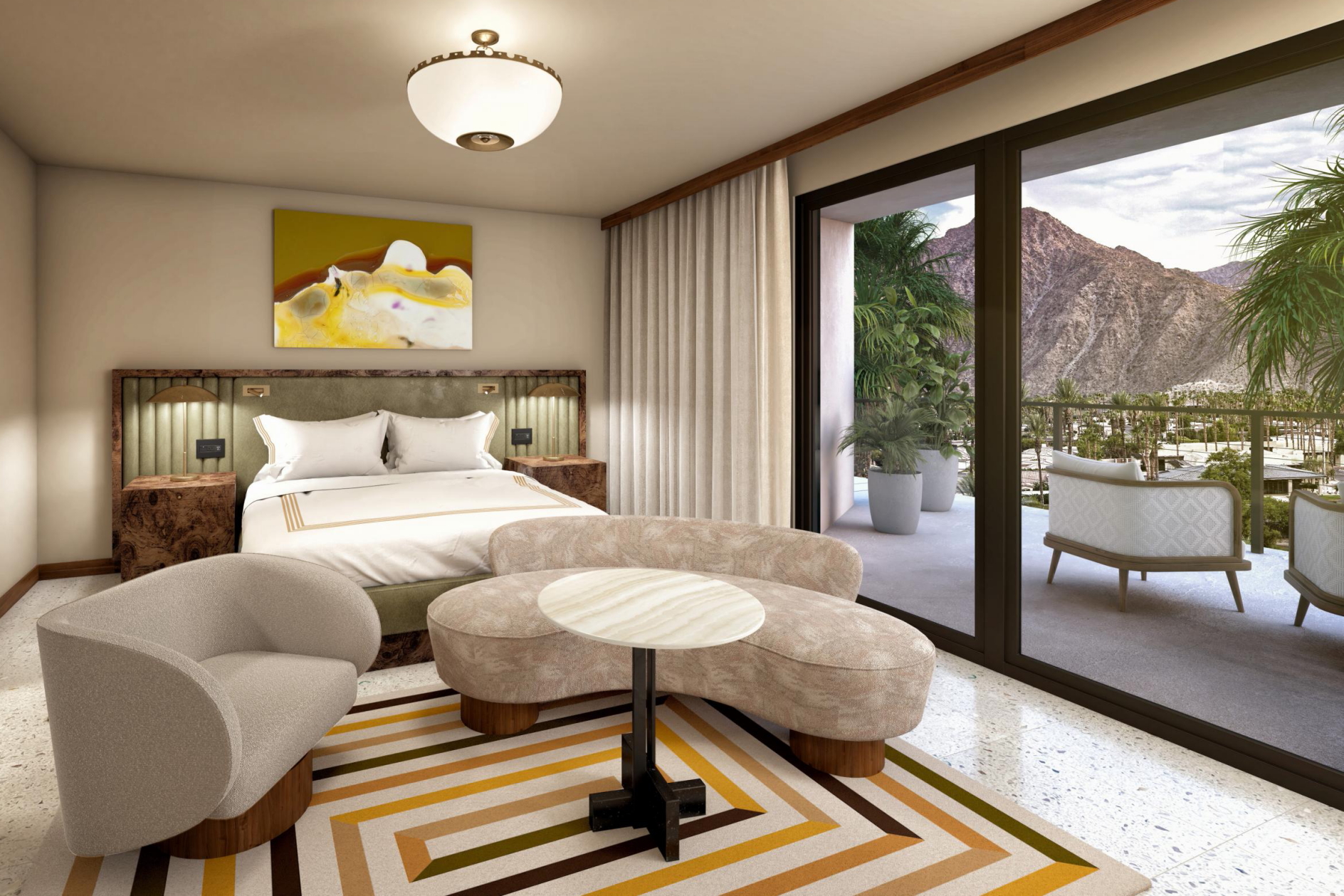 Room at Thompson Palm Springs. Click to enlarge.