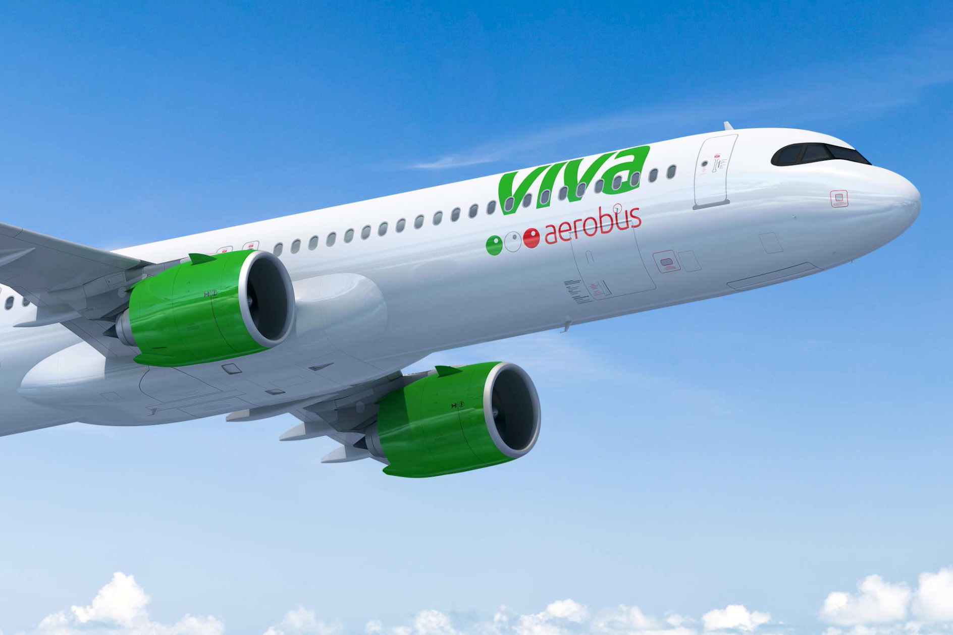 Viva Aerobus A321neo. Click to enlarge.