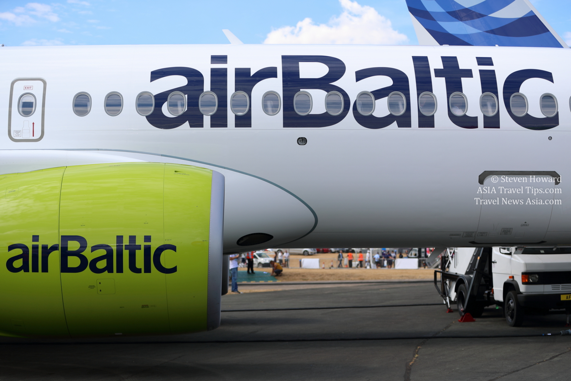 airBaltic's fleet now consists of 39 A220-300s. Picture by Steven Howard of TravelNewsAsia.com Click to enlarge.