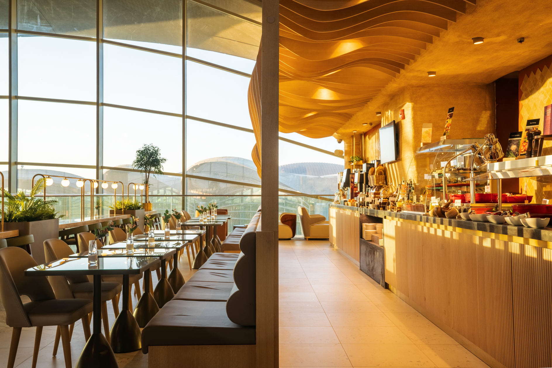 marhaba Plaza Premium Lounge at Queen Alia Int. Airport in Amman, Jordan. Click to enlarge.