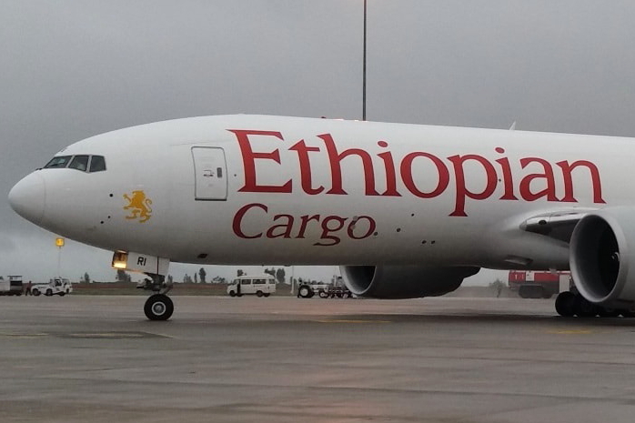 Ethiopian Airlines Cargo Boeing Freighter. Click to enlarge.