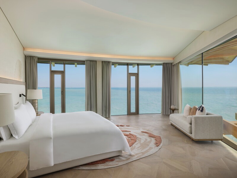 Coral Villa Bedroom at The St. Regis Red Sea Resort in Saudi Arabia. Click to enlarge.